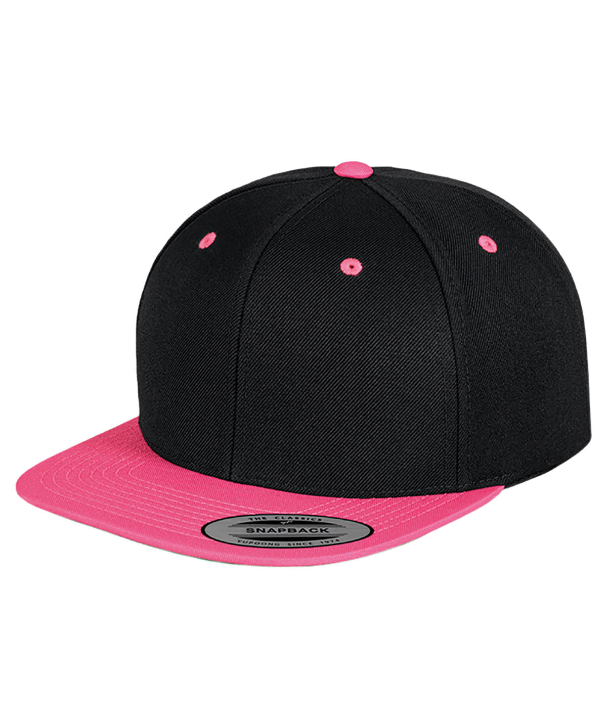 Derhúfa Flexfit by Yupoong YP002 – Black/Neon Pink – One size