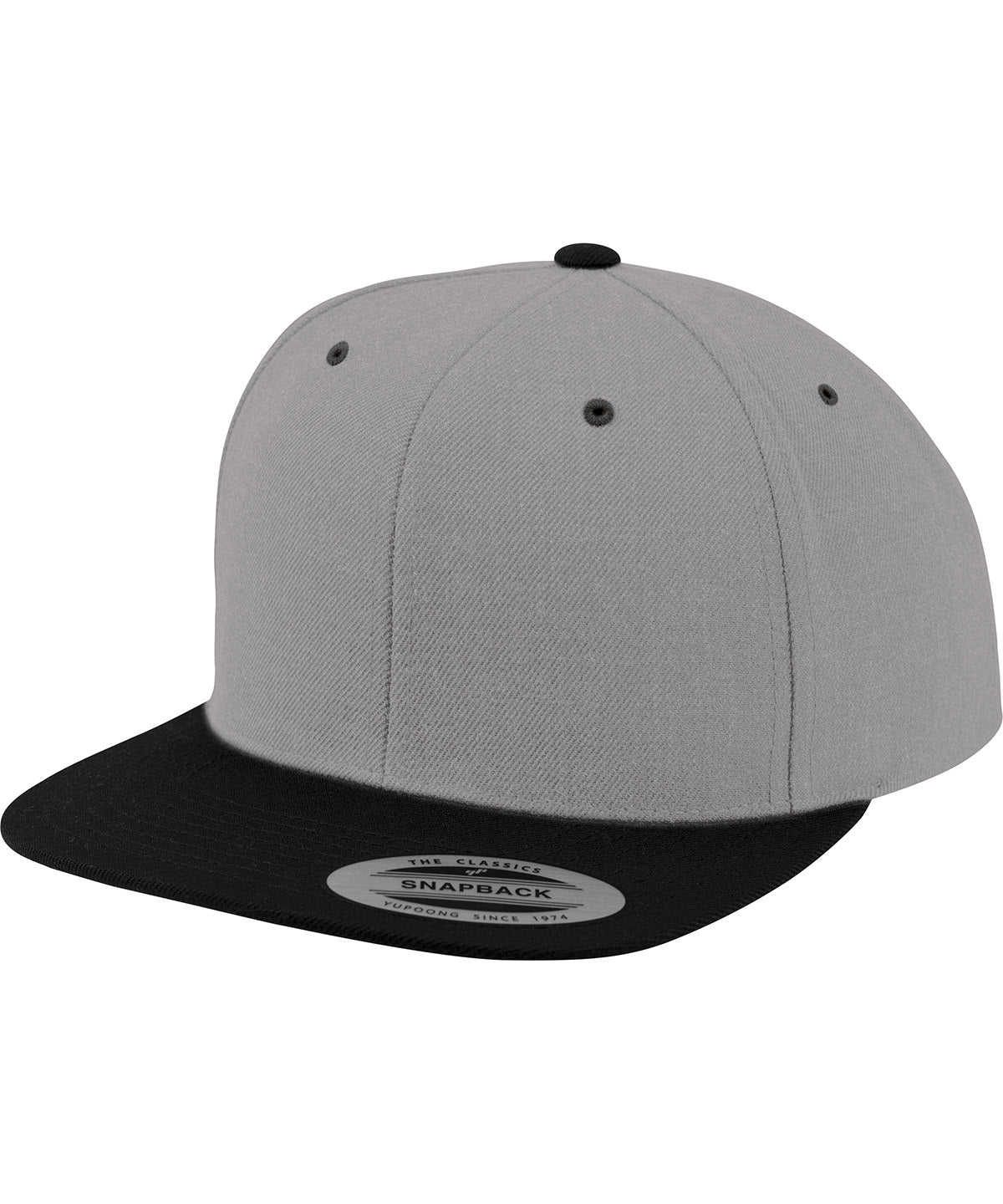 Derhúfa Flexfit by Yupoong YP002 – Heather/Black – One size