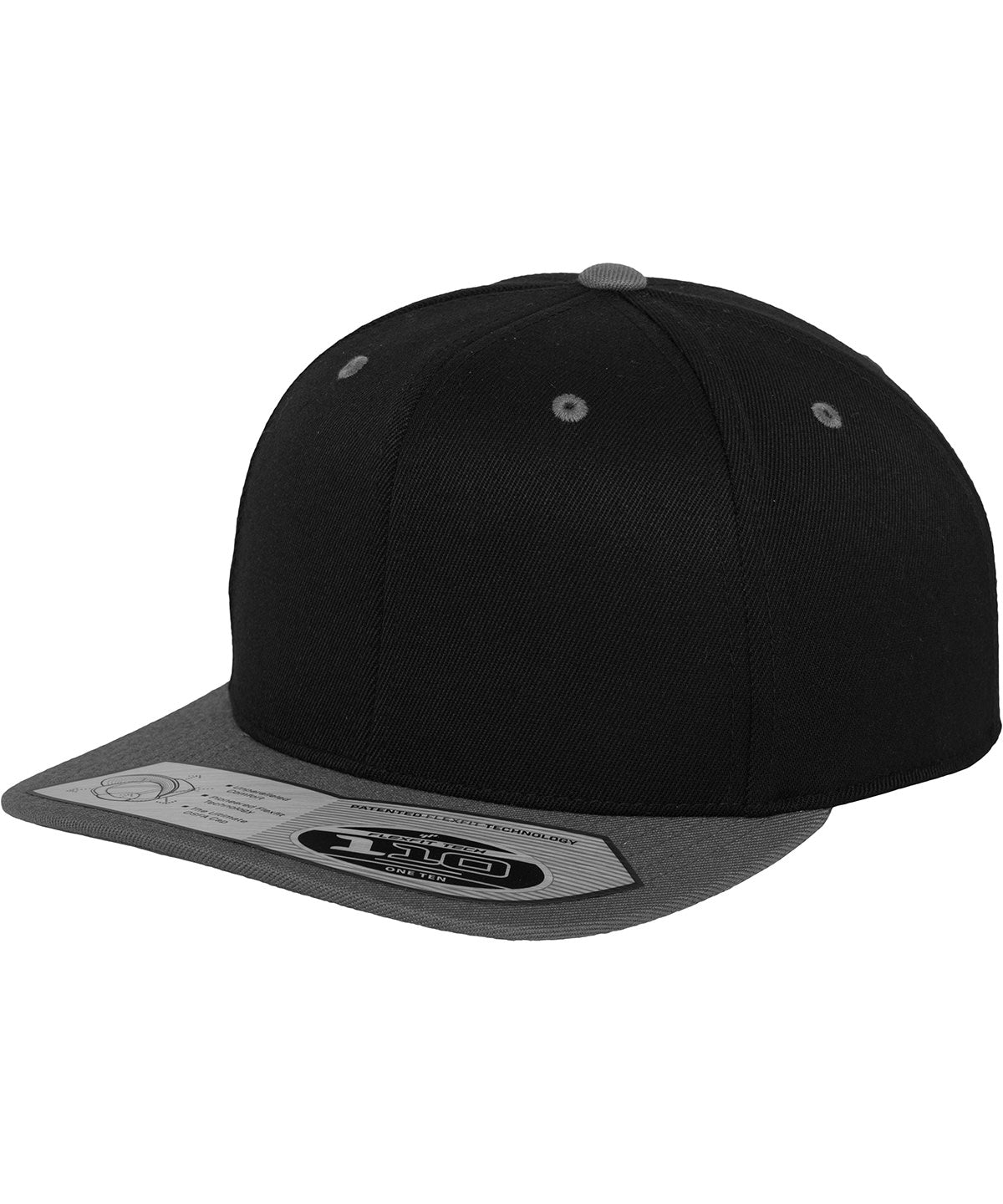 Derhúfa Flexfit by Yupoong YP020 – Black/Grey – One size
