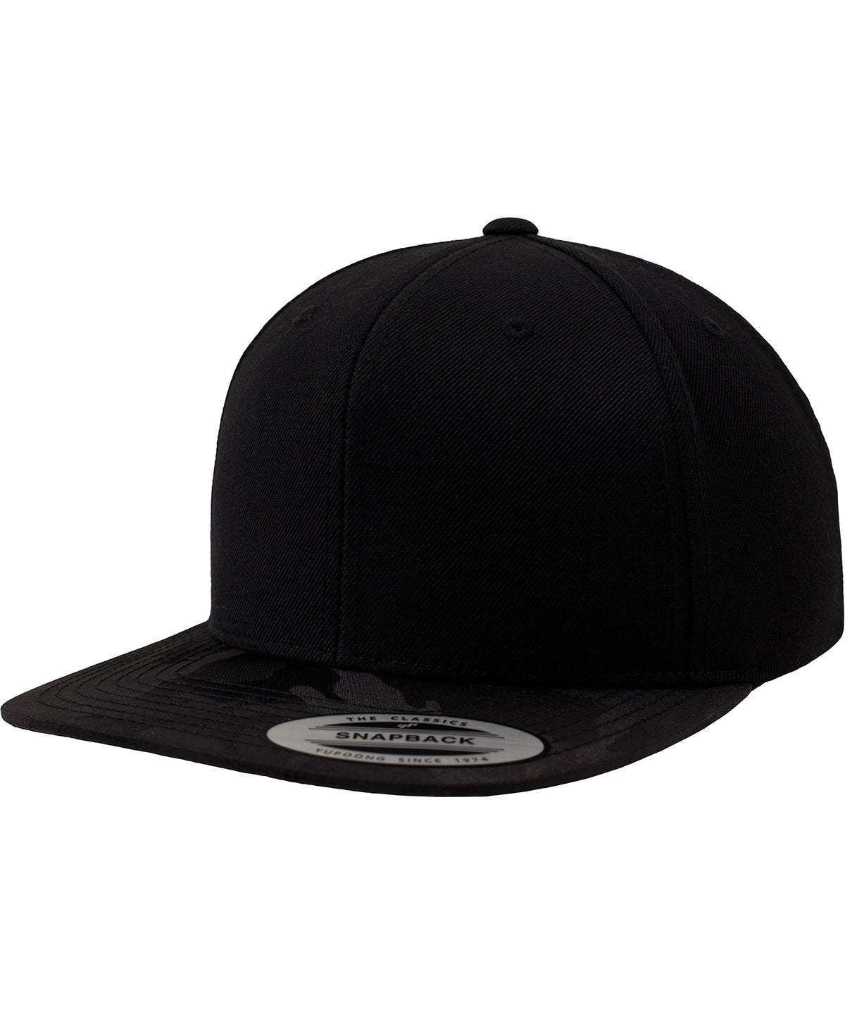 Derhúfa Flexfit by Yupoong YP025 – Black Camo – One size