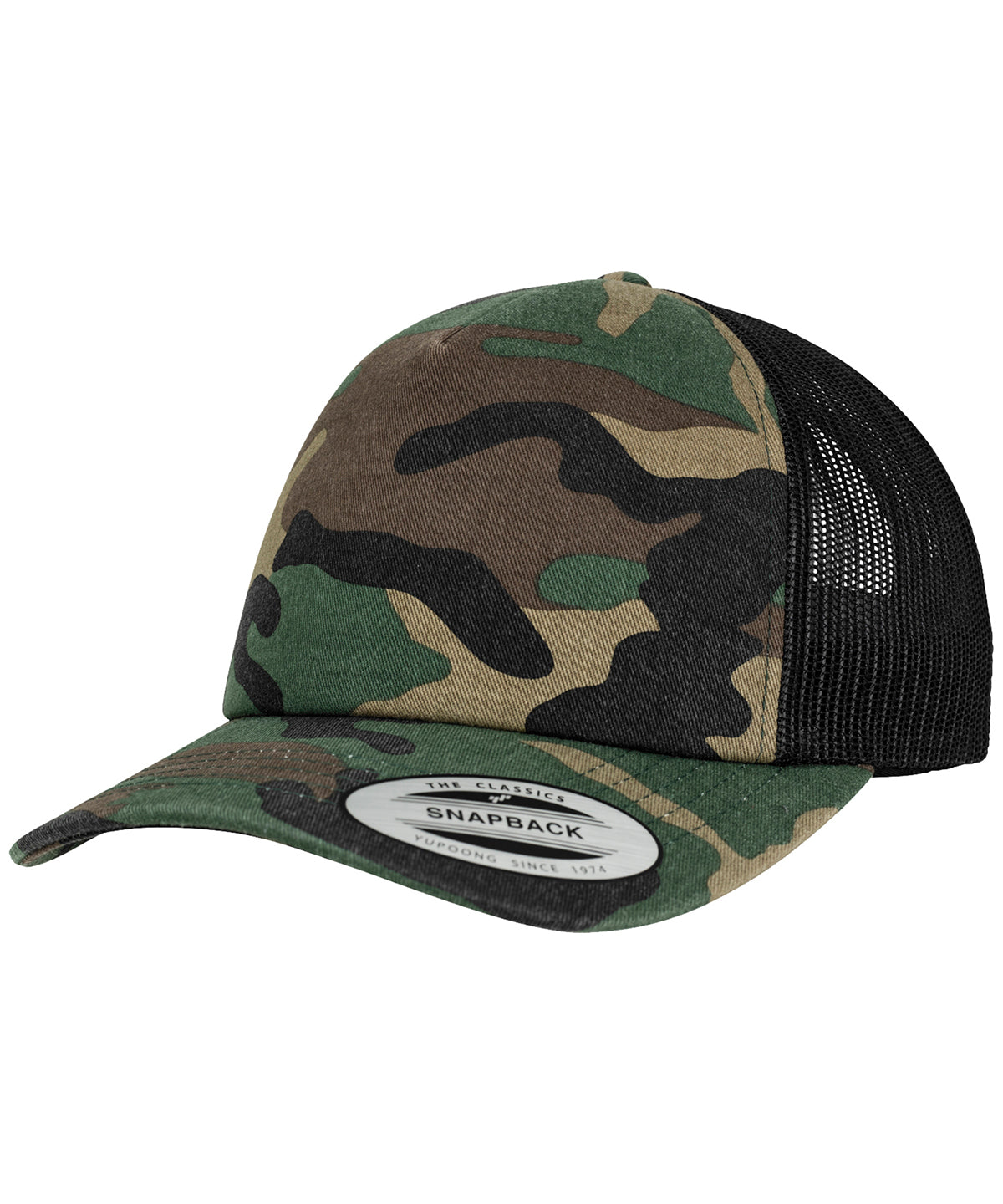 Derhúfa Flexfit by Yupoong YP029 – Wood Camo/Black – One size
