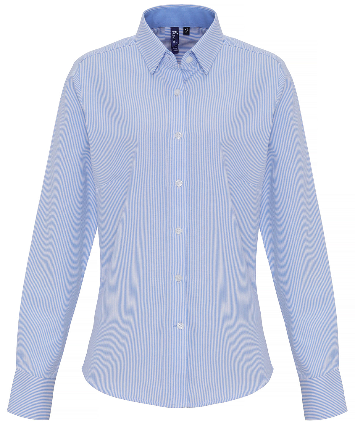 Blússa Premier PR338 – White/Light Blue – 2XL