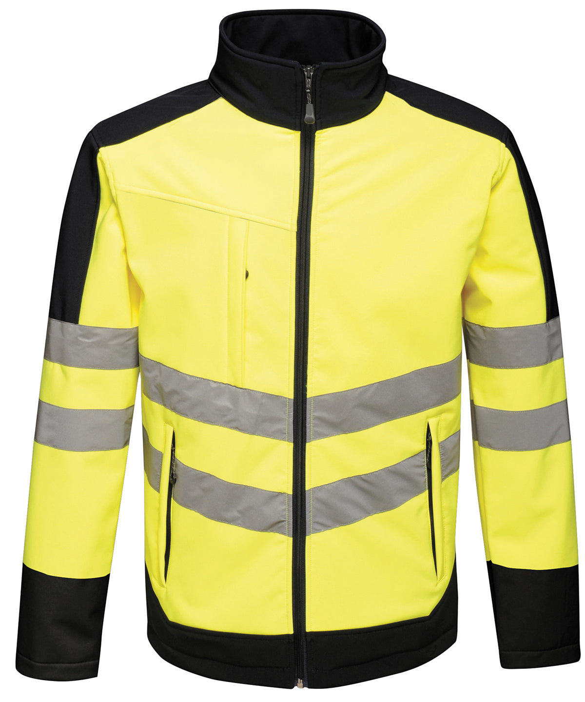 Softshell-jakki Regatta High Visibility RG382 – Yellow/Navy – 3XL