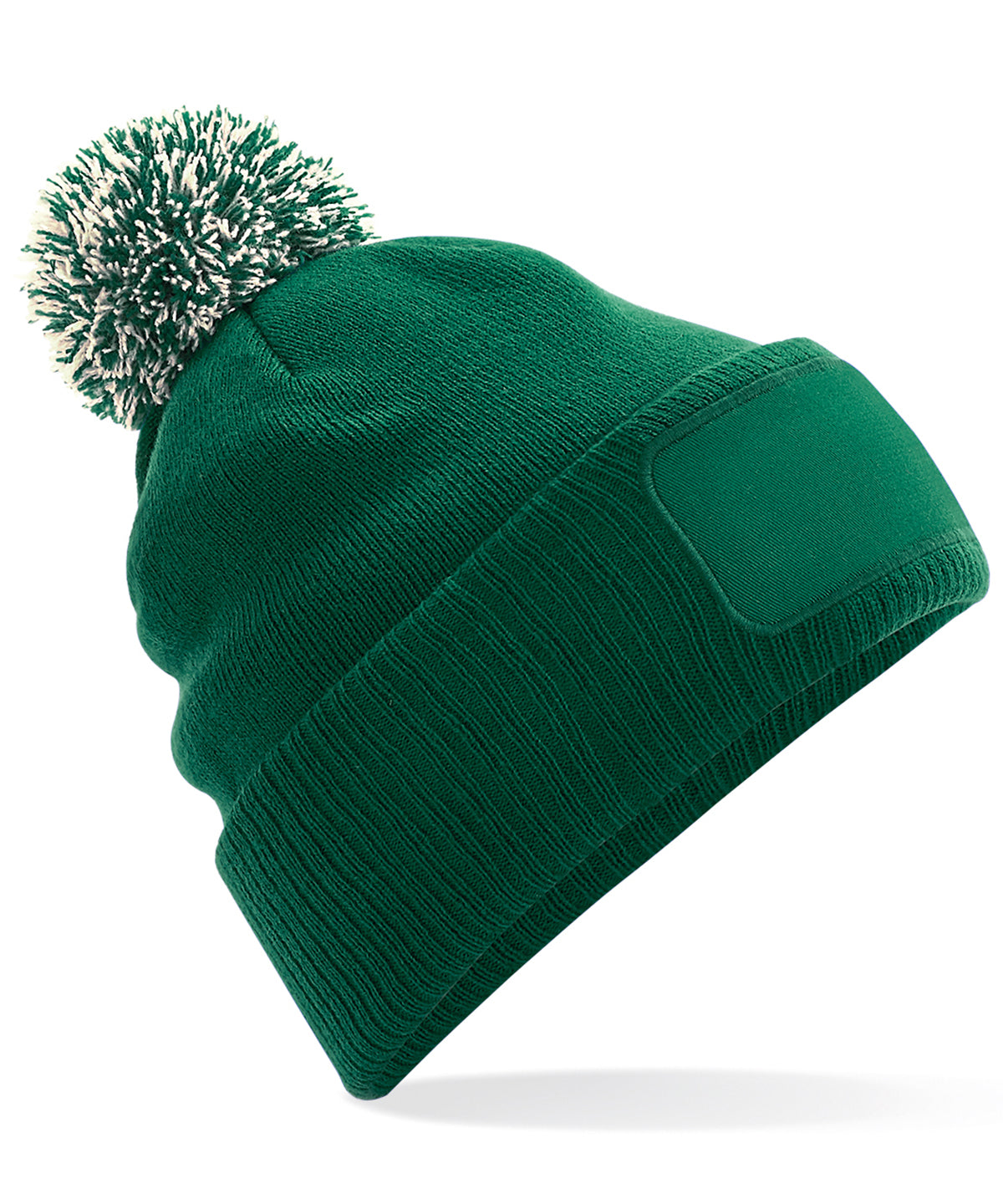 Húfa Beechfield BC443 – Bottle Green/Off White – One size