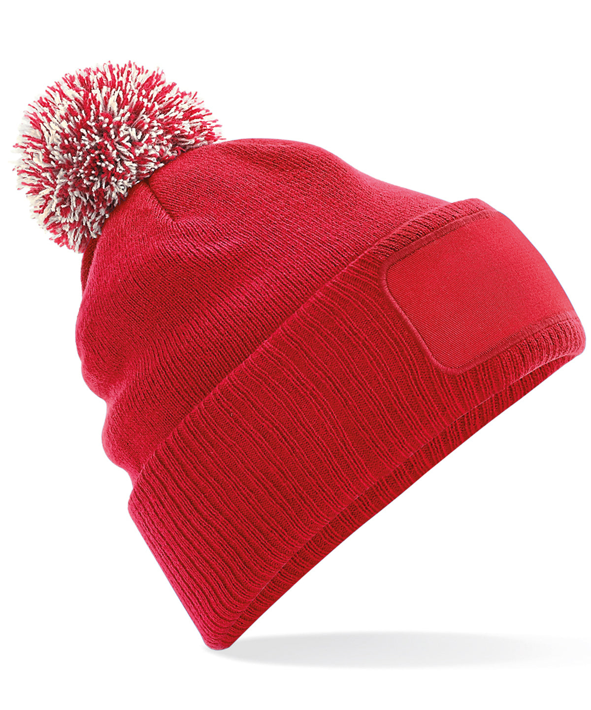Húfa Beechfield BC443 – Classic Red/Off White – One size