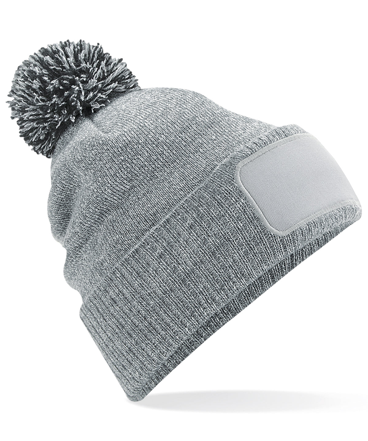 Húfa Beechfield BC443 – Heather Grey/Black – One size