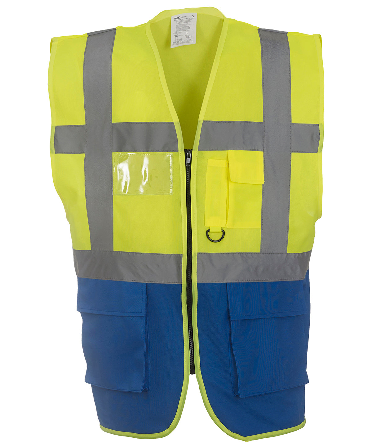 Öryggisvesti Yoko YK002 – Yellow/Royal Blue – 3XL