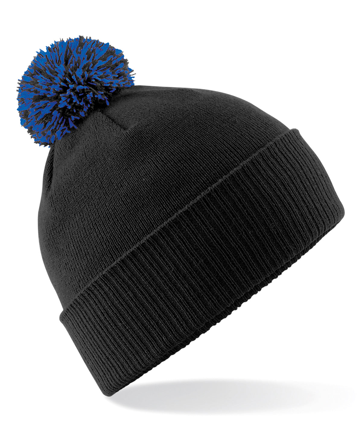 Húfa Beechfield BC450 – Black/Bright Royal – One size