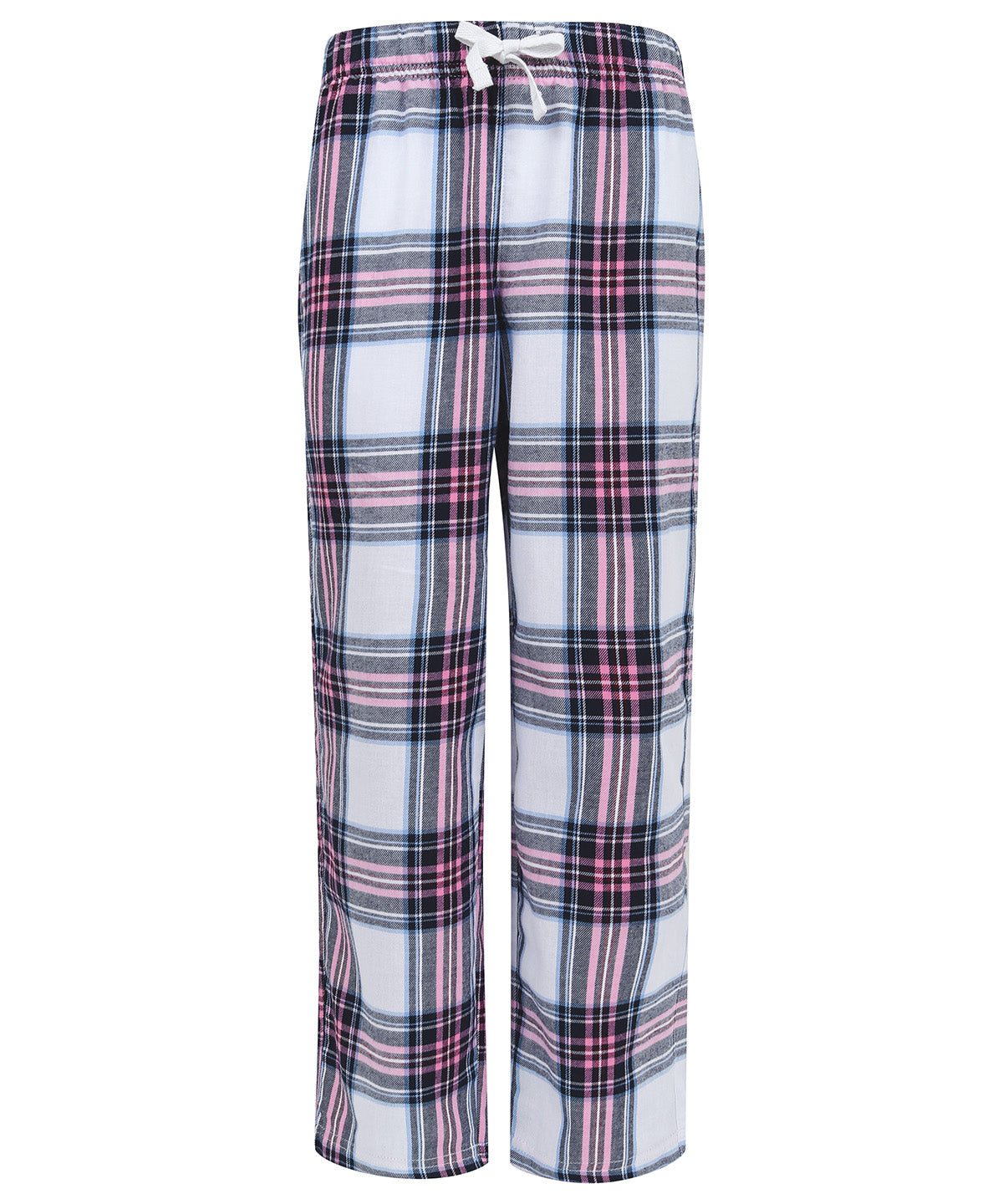 Þægindabuxur SF SM083 – White/Pink Check – 13 Years