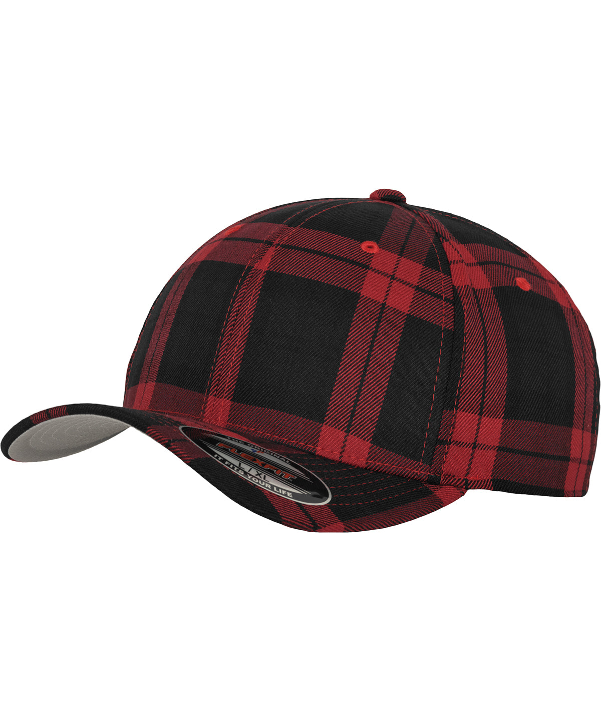 Derhúfa Flexfit by Yupoong YP042 – Black/Red – L/XL