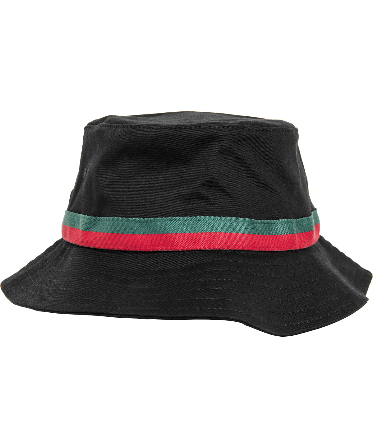 Hattur Flexfit by Yupoong YP072 – Black/Fire Red/Green – One size