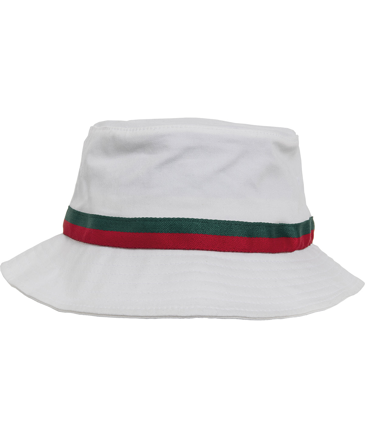 Hattur Flexfit by Yupoong YP072 – White/Fire Red/Green – One size