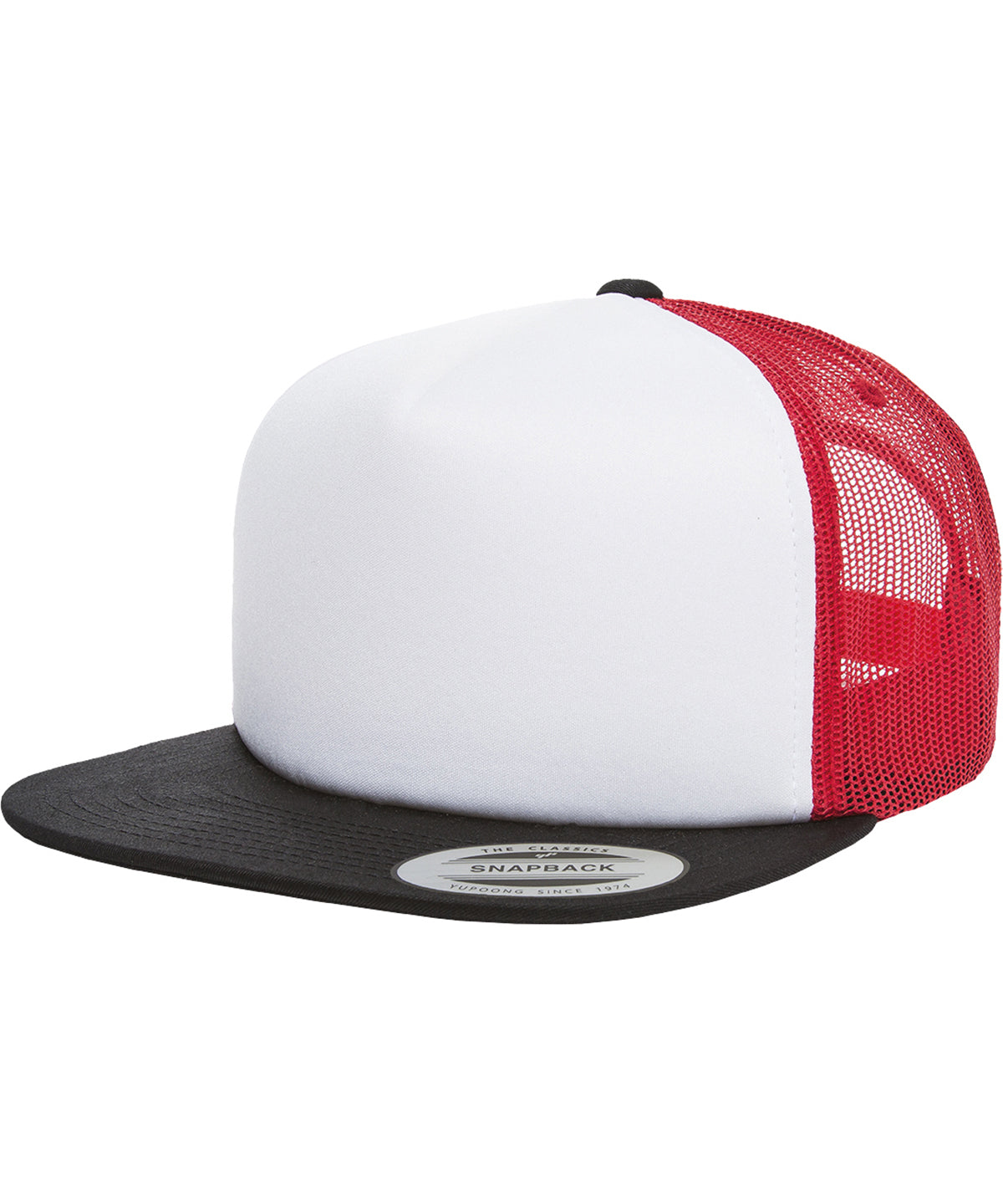 Derhúfa Flexfit by Yupoong YP076 – Black/White/Red – One size