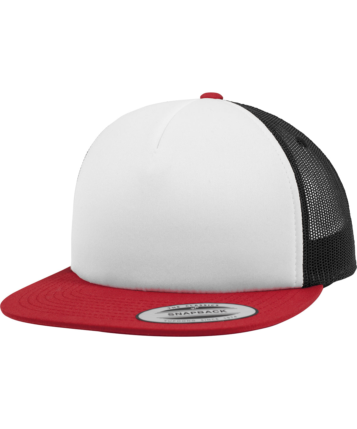 Derhúfa Flexfit by Yupoong YP076 – Red/White/Black – One size