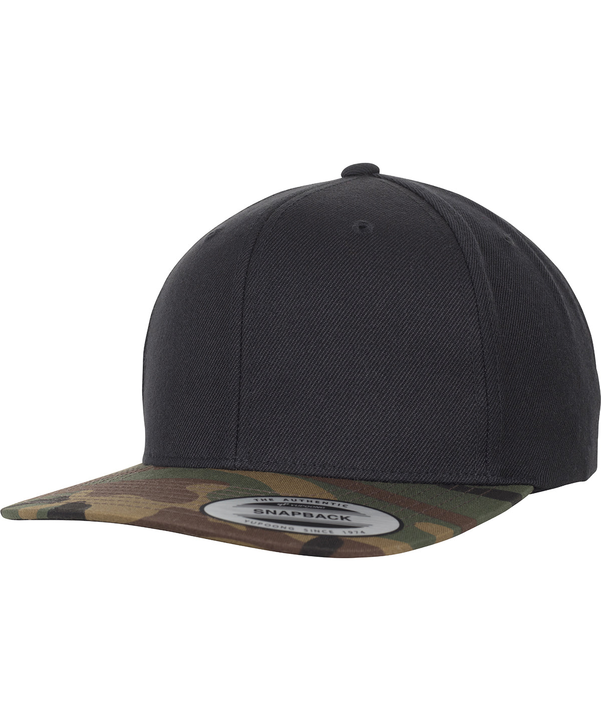 Derhúfa Flexfit by Yupoong YP089 – Black/Green Camo – One size