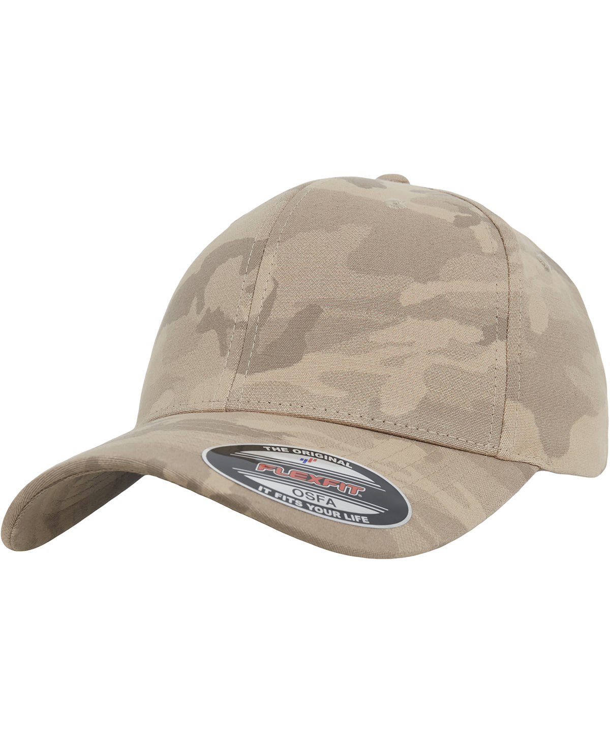 Derhúfa Flexfit by Yupoong YP110 – Dark Beige Camo – L/XL
