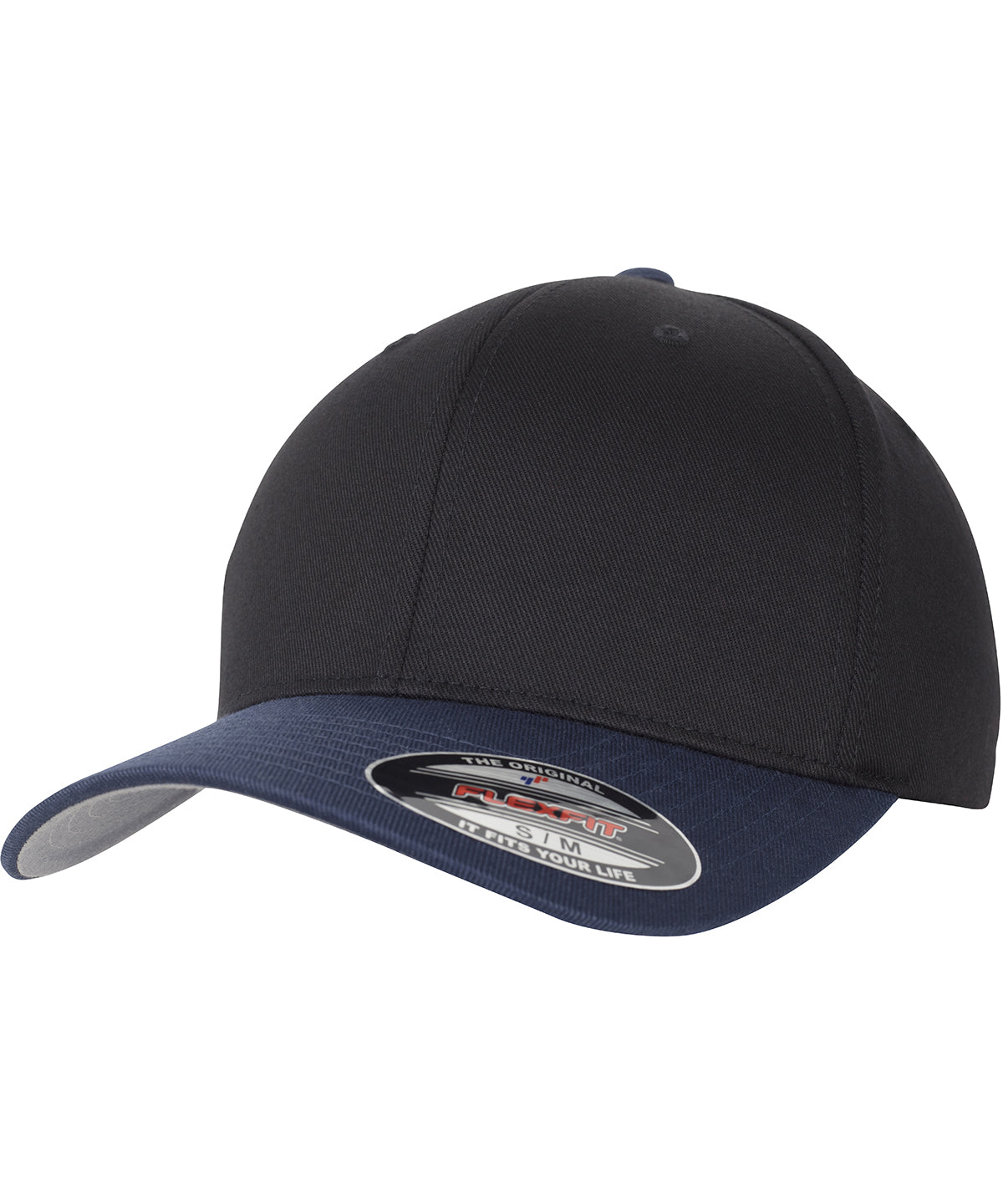 Derhúfa Flexfit by Yupoong YP120 – Black/Navy – L/XL