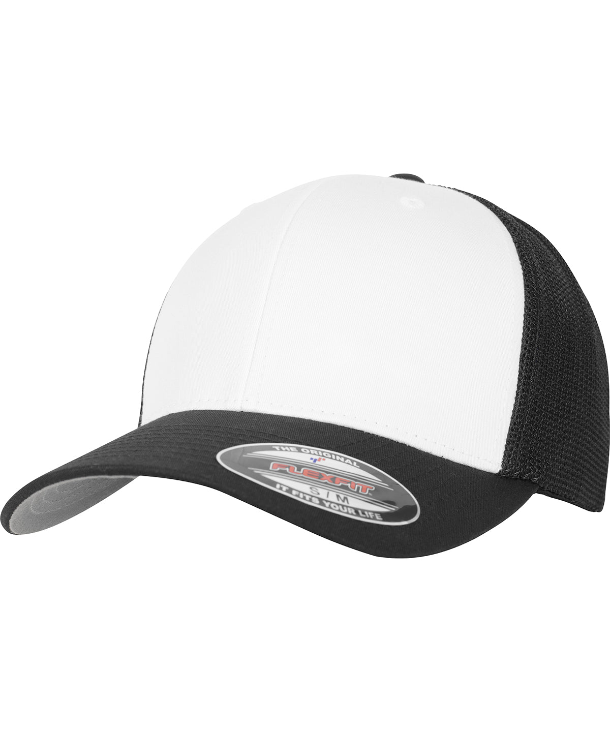 Derhúfa Flexfit by Yupoong YP126 – Black/White/Black – L/XL