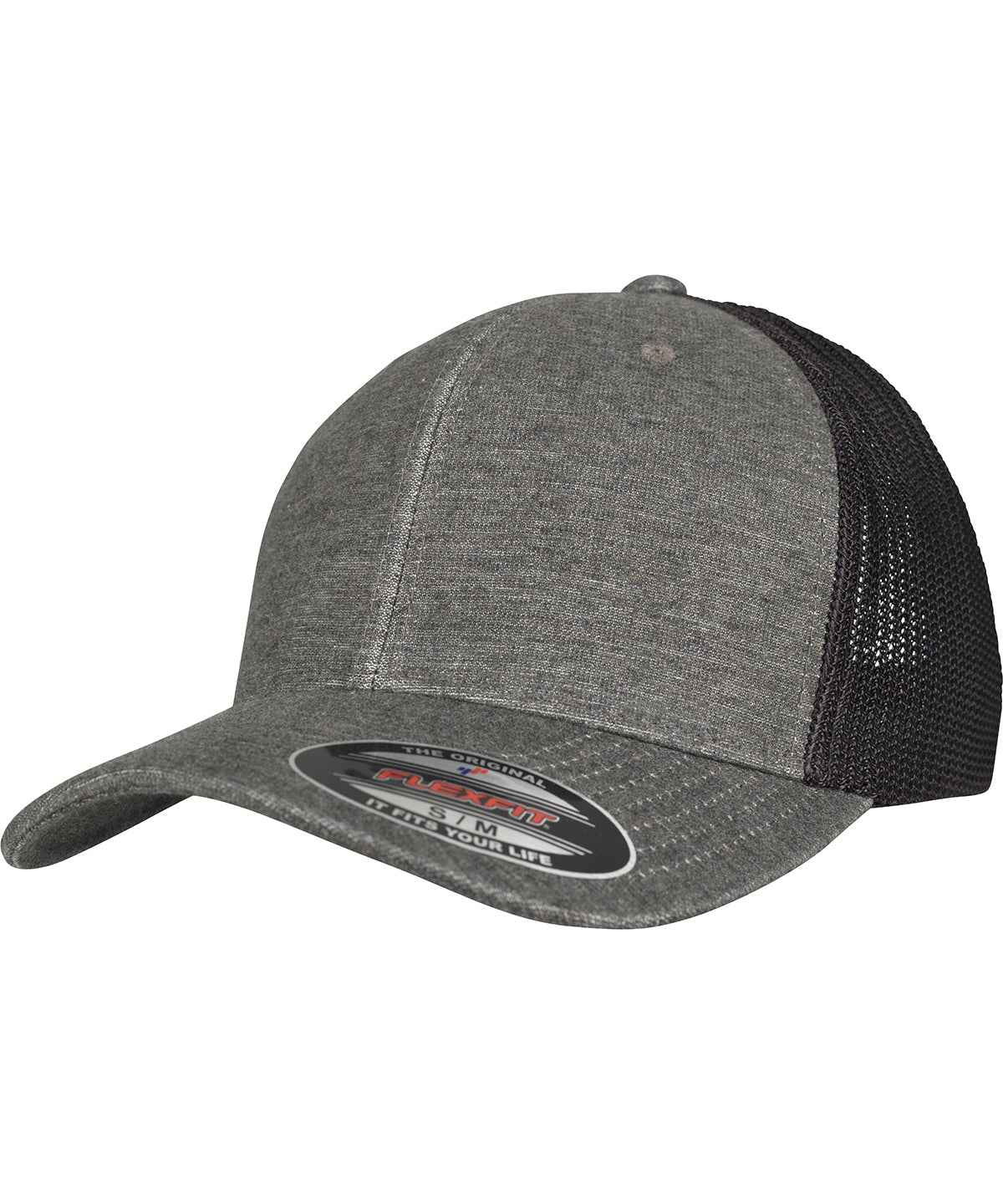 Derhúfa Flexfit by Yupoong YP127 – Khaki/Black Mesh – L/XL