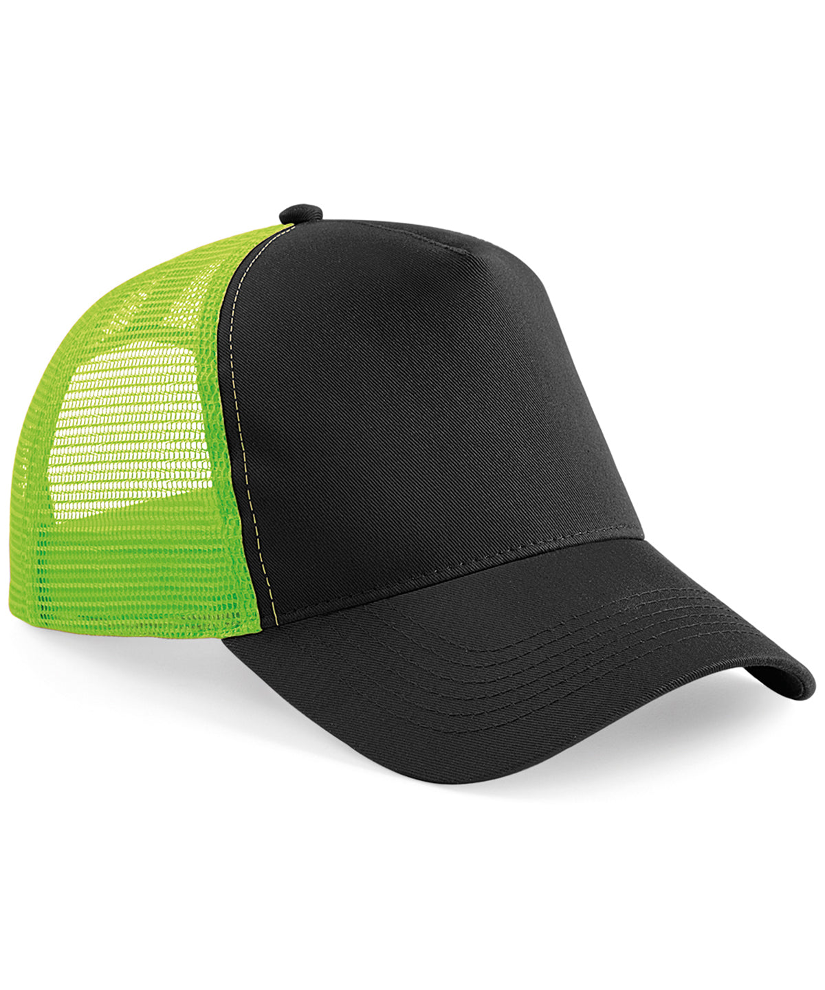 Derhúfa Beechfield BC640 – Black/Lime Green – One size