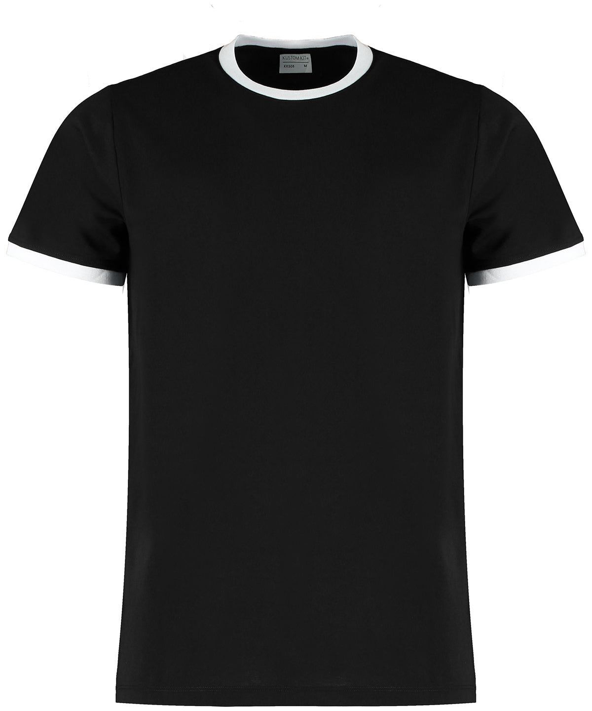 Stuttermabolur Kustom Kit KK508 – Black/White – 2XL