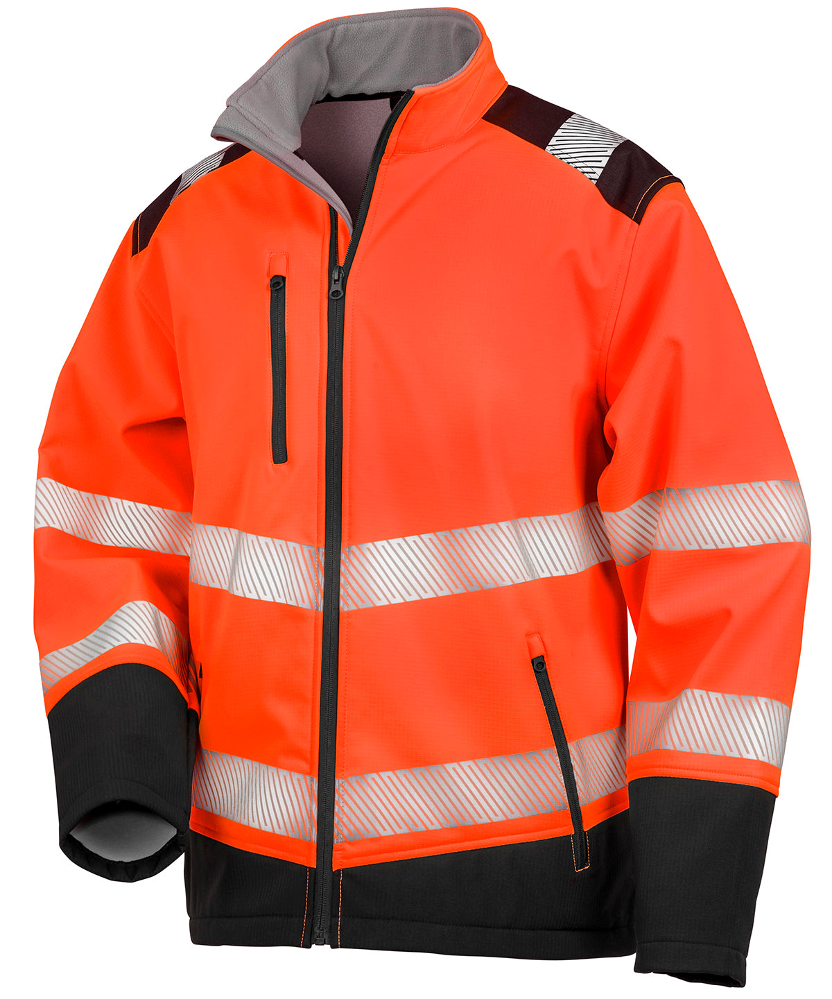 Softshell-jakki Result Safeguard R476X – Fluorescent Orange/Black – 4XL
