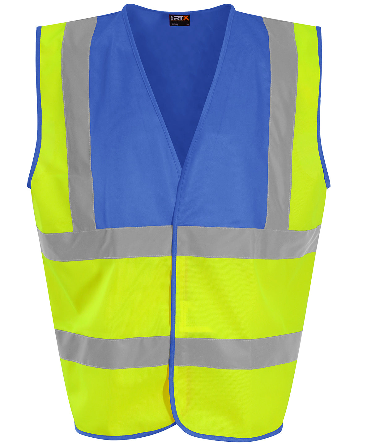 Öryggisvesti ProRTX High Visibility RX700 – HV Yellow/Royal Blue – 3XL