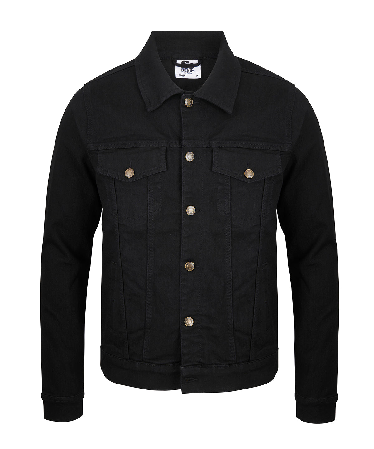 Jakki AWDis So Denim SD060 – Svartur – 2XL