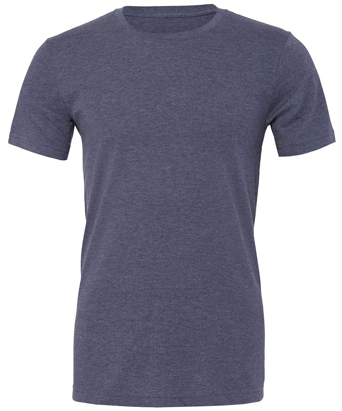 Stuttermabolur Bella Canvas CV01H – Heather Navy – 2XL