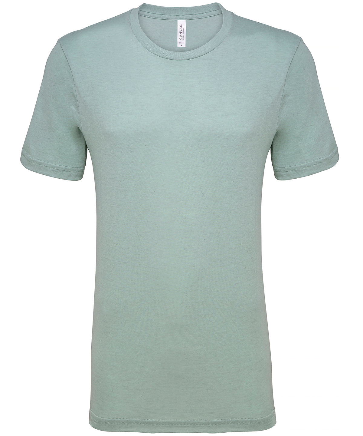 Stuttermabolur Bella Canvas CV01H – Heather Prism Dusty Blue – 2XL