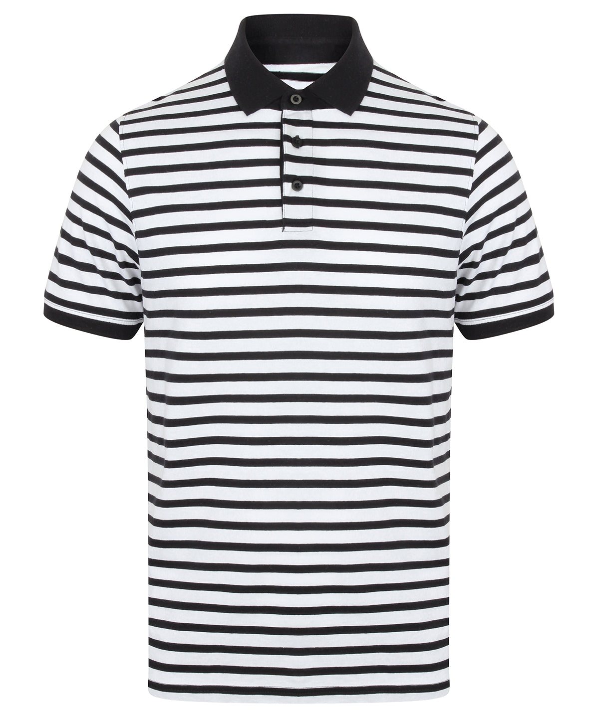 Pólóbolur Front Row FR230 – White/Navy – 2XL