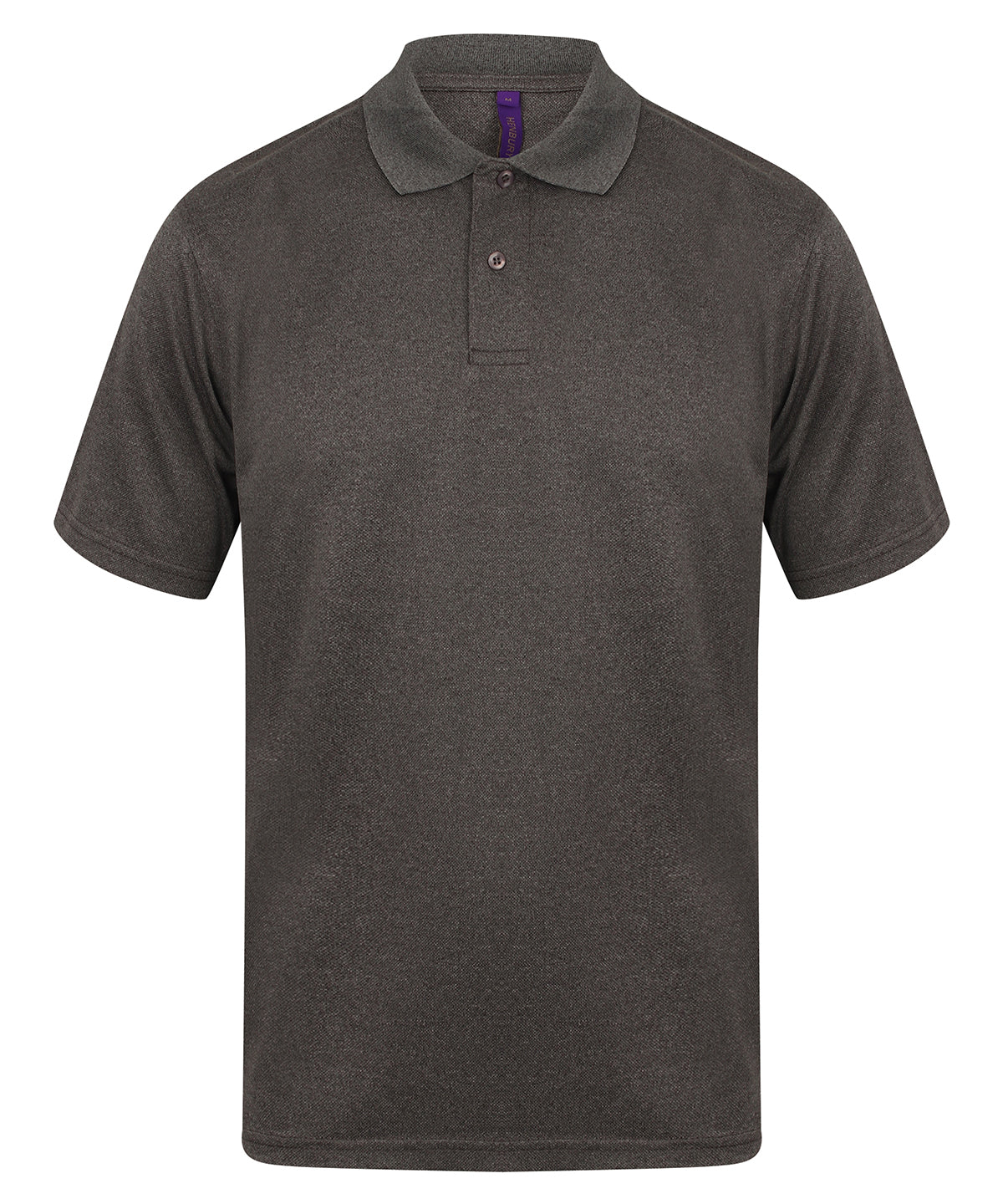 Pólóbolur Henbury HB475 – Heather Charcoal – 3XL