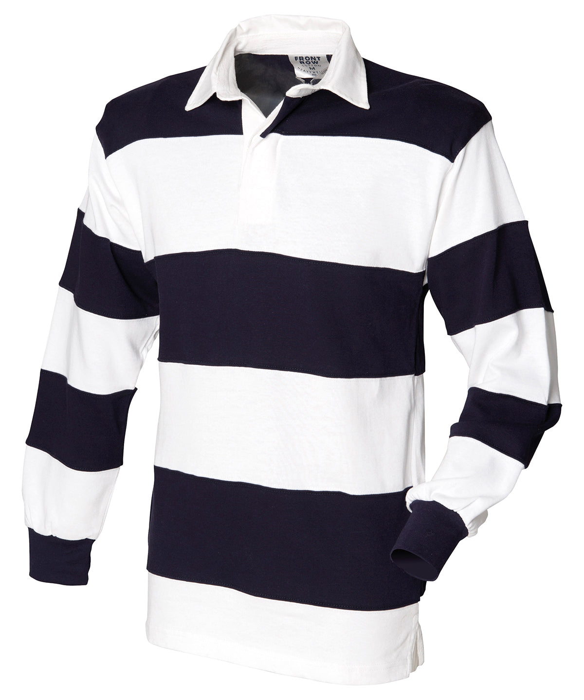 Rugby-bolur Front Row FR08M – White & Navy (White collar) – 2XL