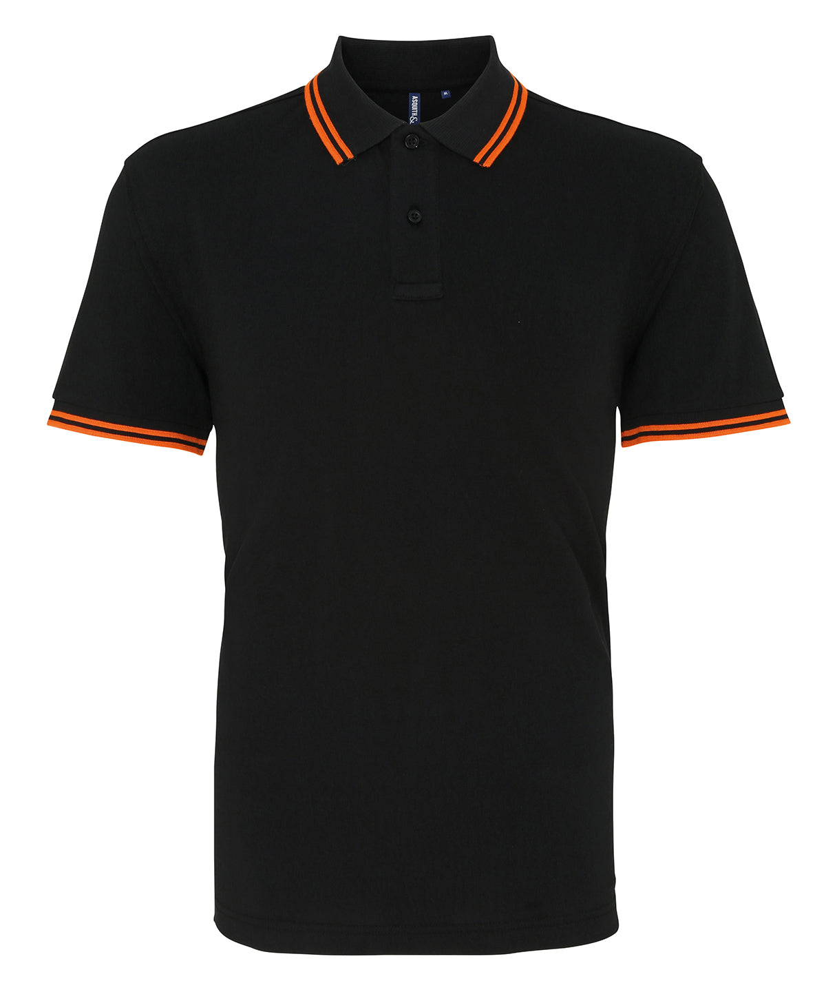 Pólóbolur Asquith & Fox AQ011 – Black/Orange – 3XL