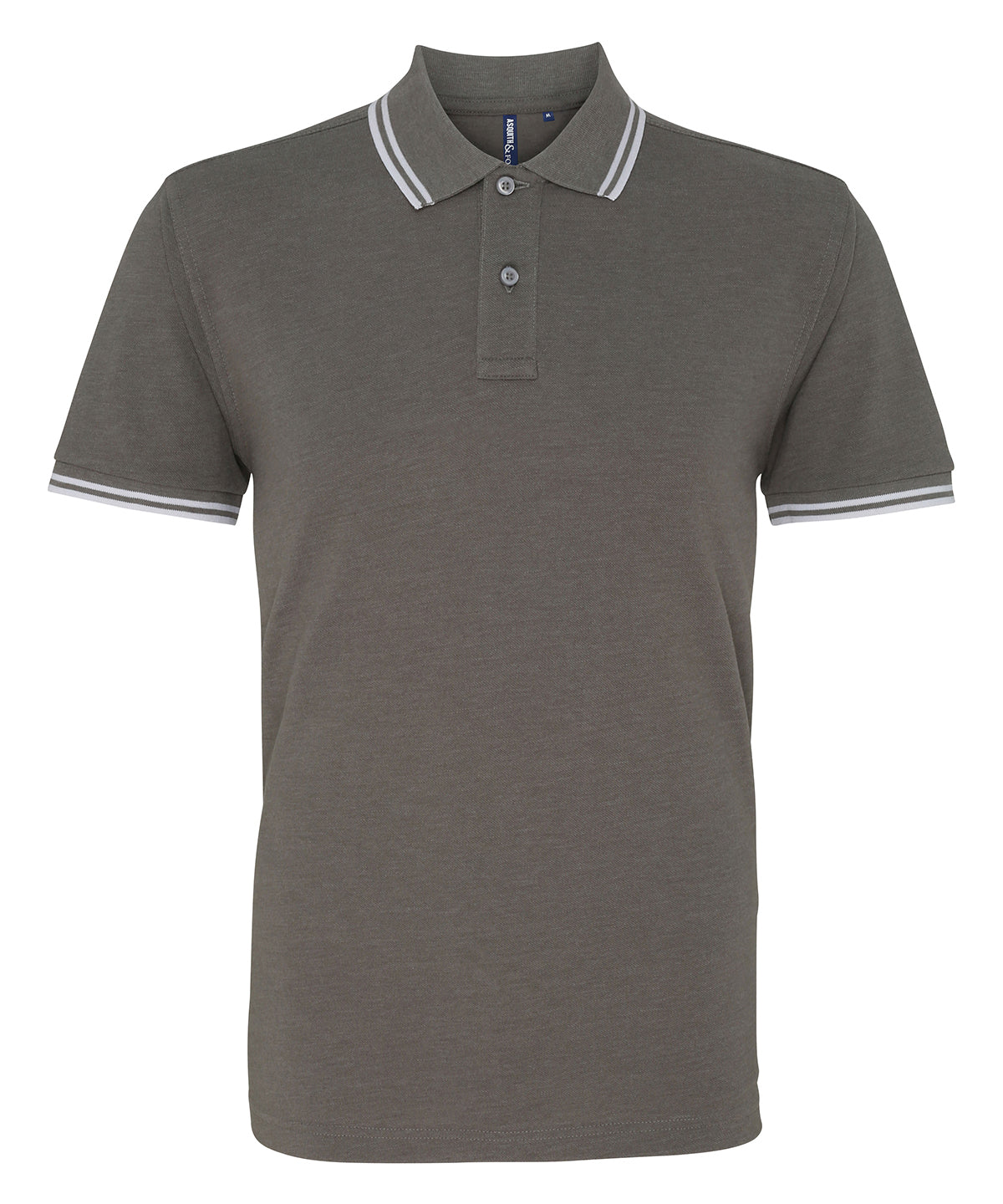 Pólóbolur Asquith & Fox AQ011 – Charcoal/White – 3XL