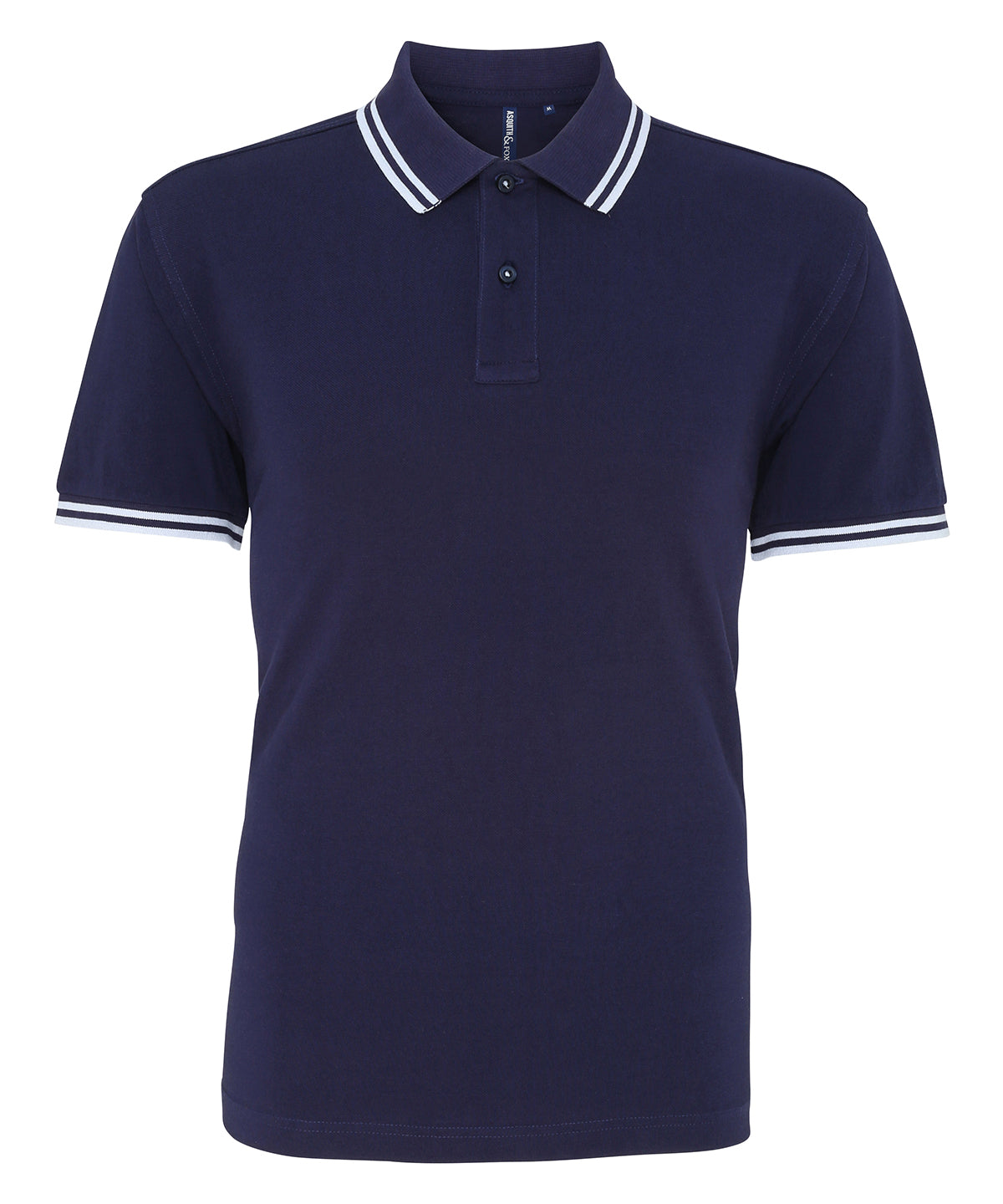 Pólóbolur Asquith & Fox AQ011 – Navy/White – 3XL