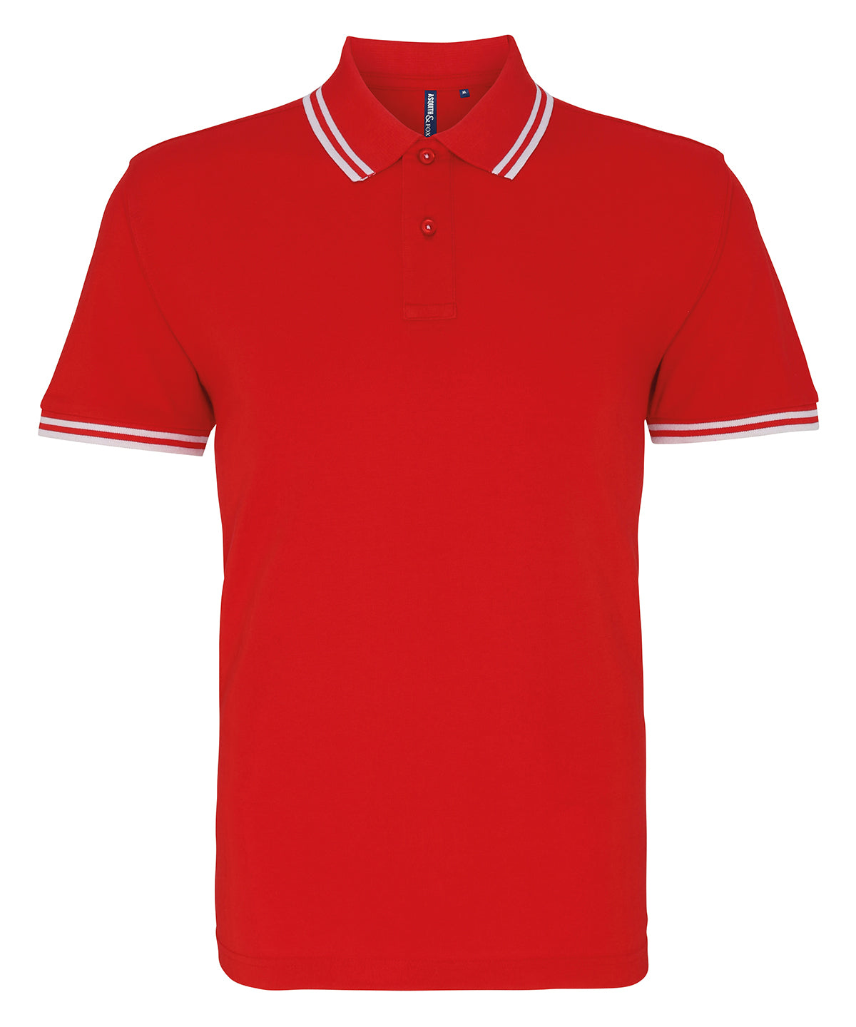 Pólóbolur Asquith & Fox AQ011 – Red/White – 3XL