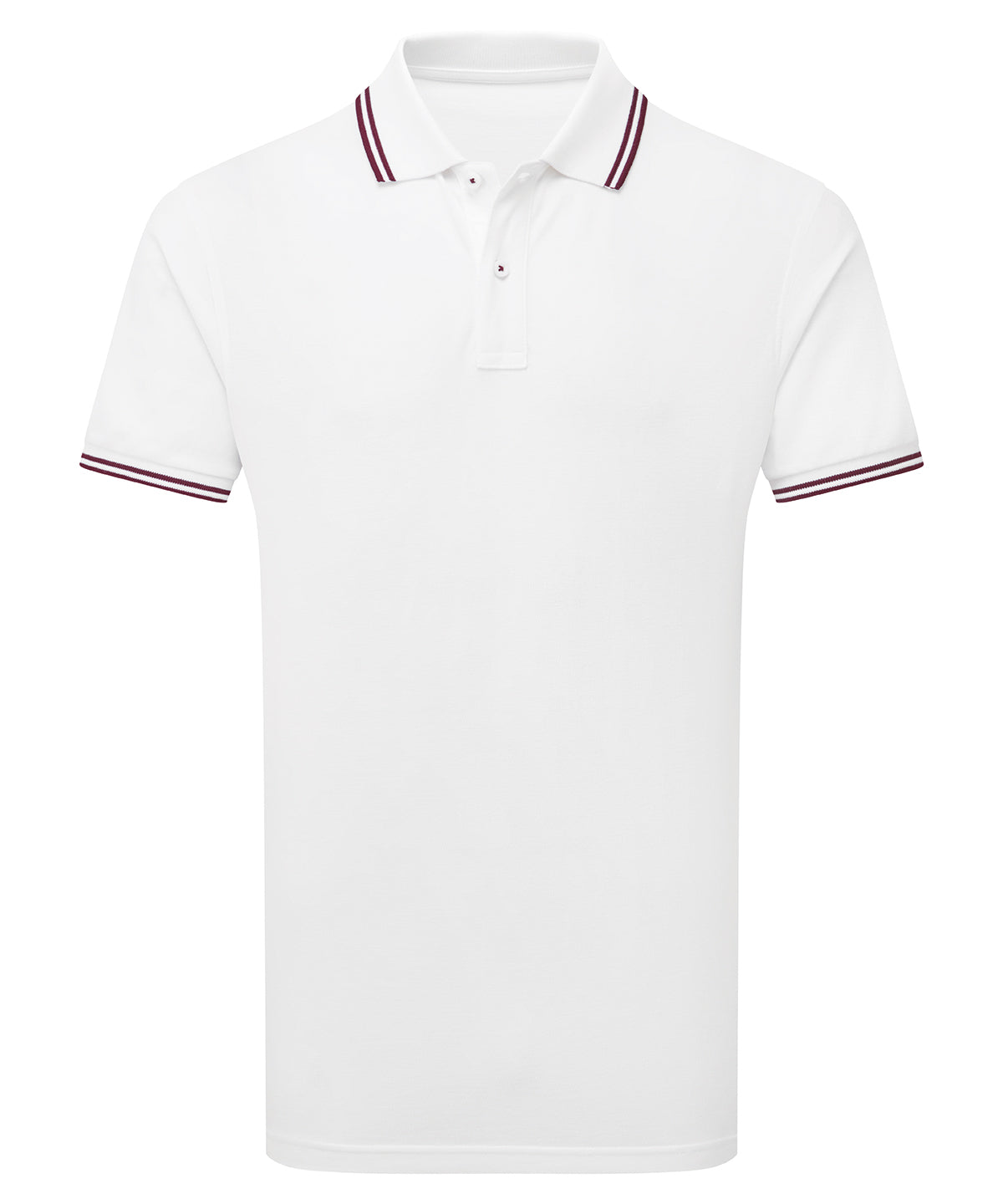 Pólóbolur Asquith & Fox AQ011 – White/Burgundy – 3XL
