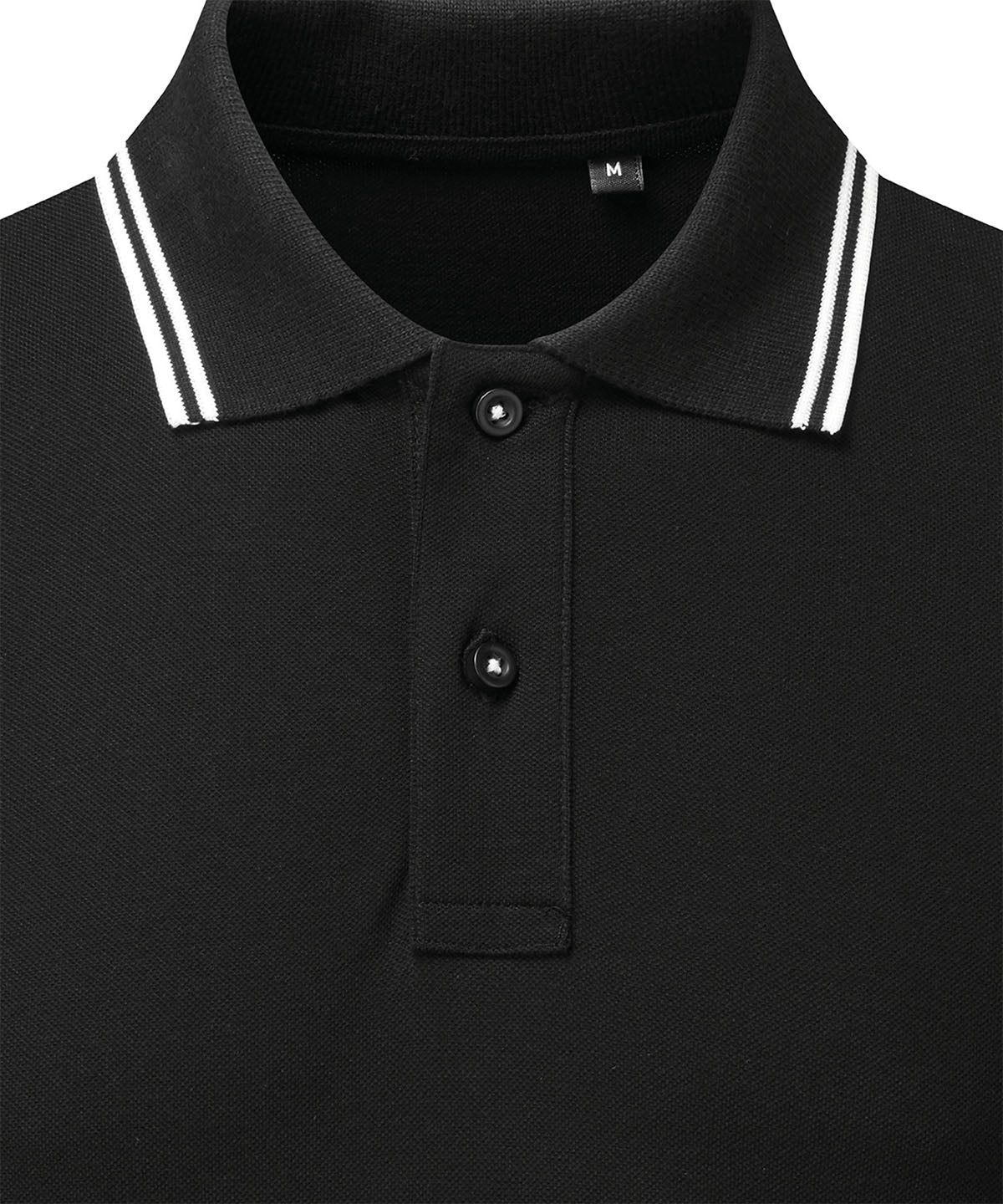 Pólóbolur Asquith & Fox AQ021 – Black/White – 2XL