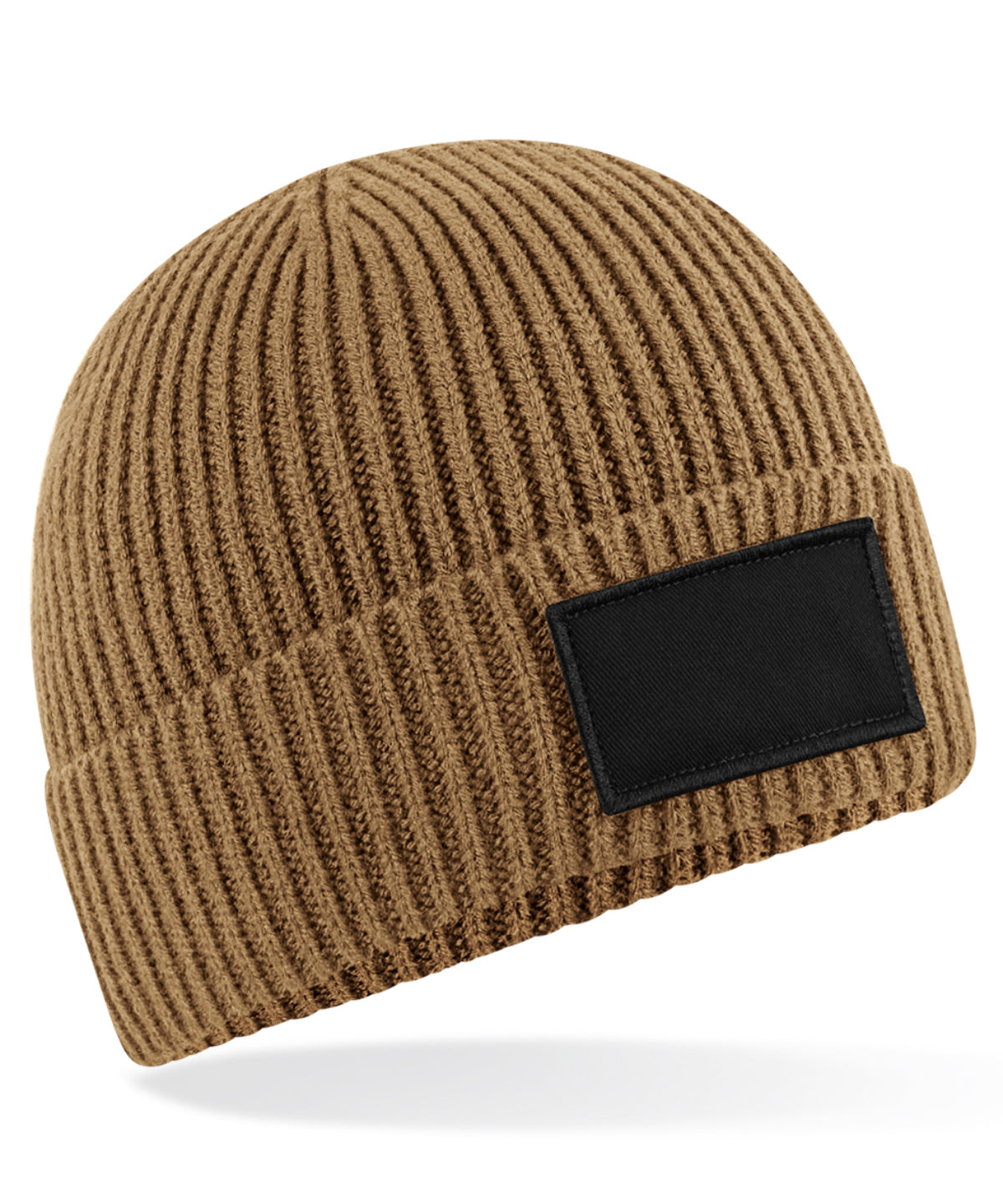Húfa Beechfield B442R – Biscuit/Black – One size