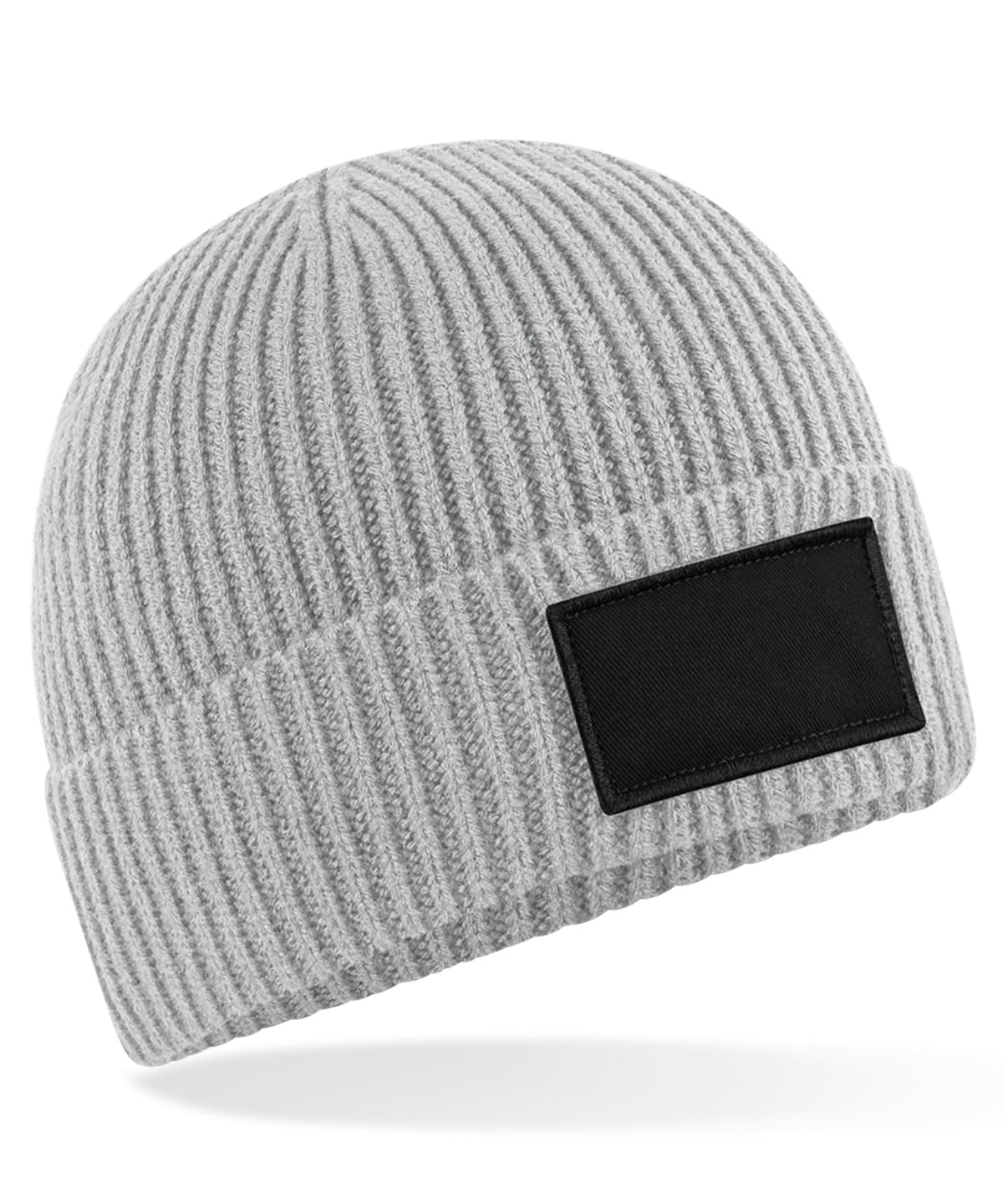 Húfa Beechfield B442R – Light Grey/Black – One size