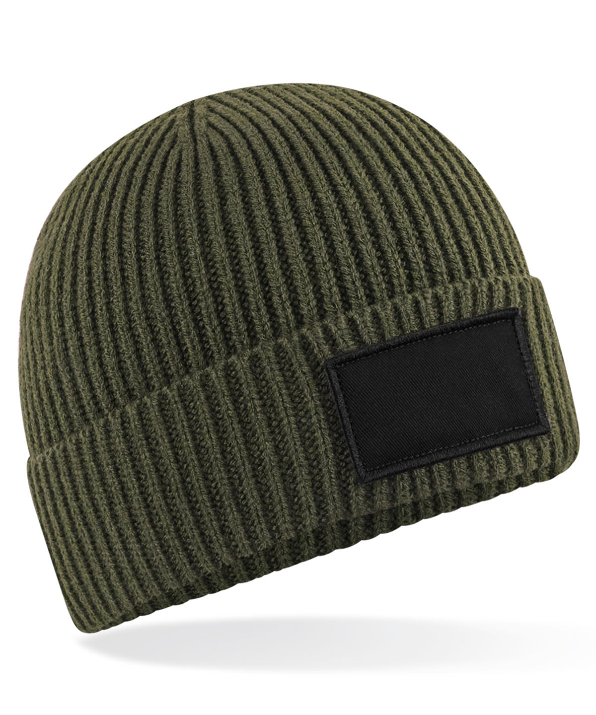 Húfa Beechfield B442R – Military Green/Black – One size