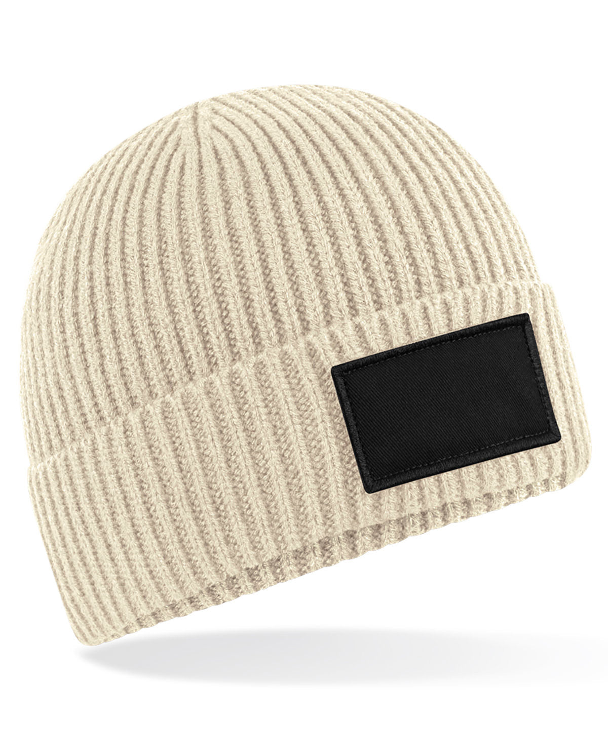 Húfa Beechfield B442R – Oatmeal/Black – One size