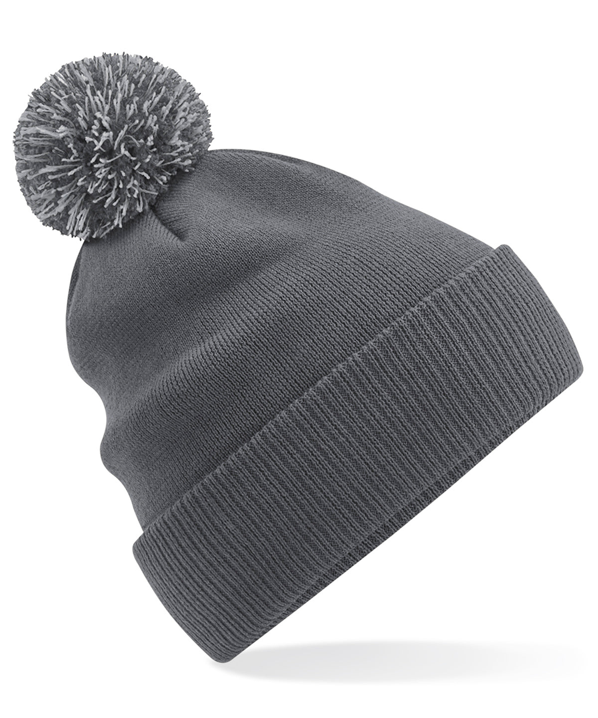 Húfa Beechfield B450R – Graphite Grey/Light Grey – One size