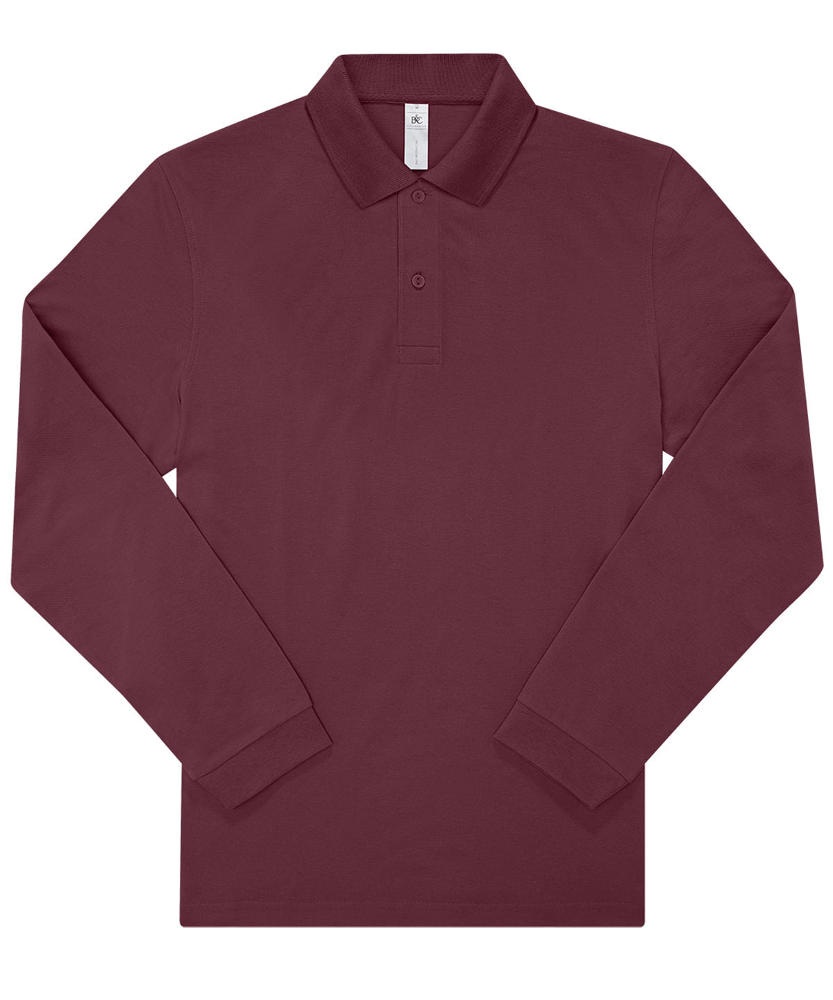 Pólóbolur B&C Collection BA262 – Vínrauður – 3XL