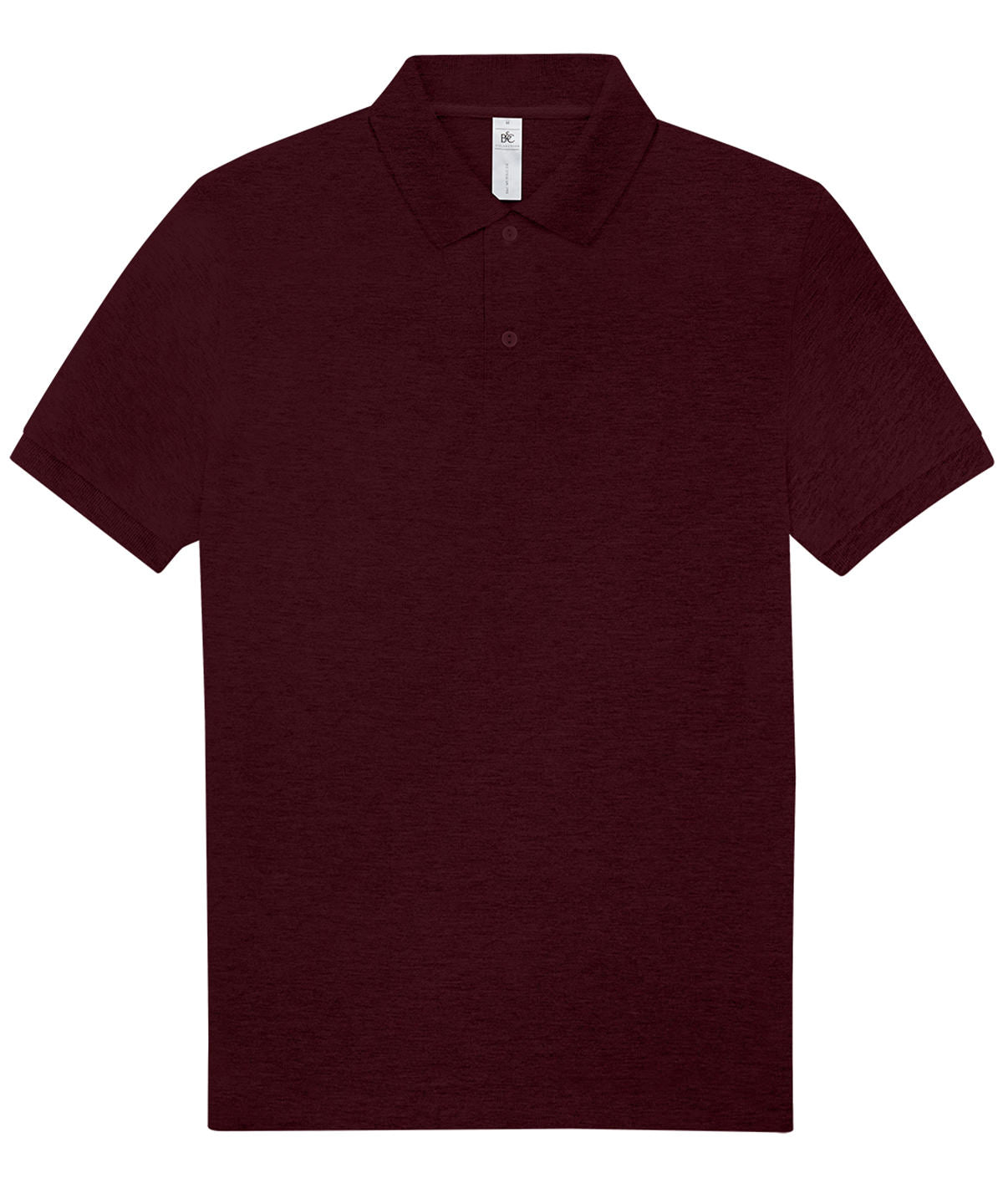 Pólóbolur B&C Collection BA263 – Heather Burgundy – 3XL