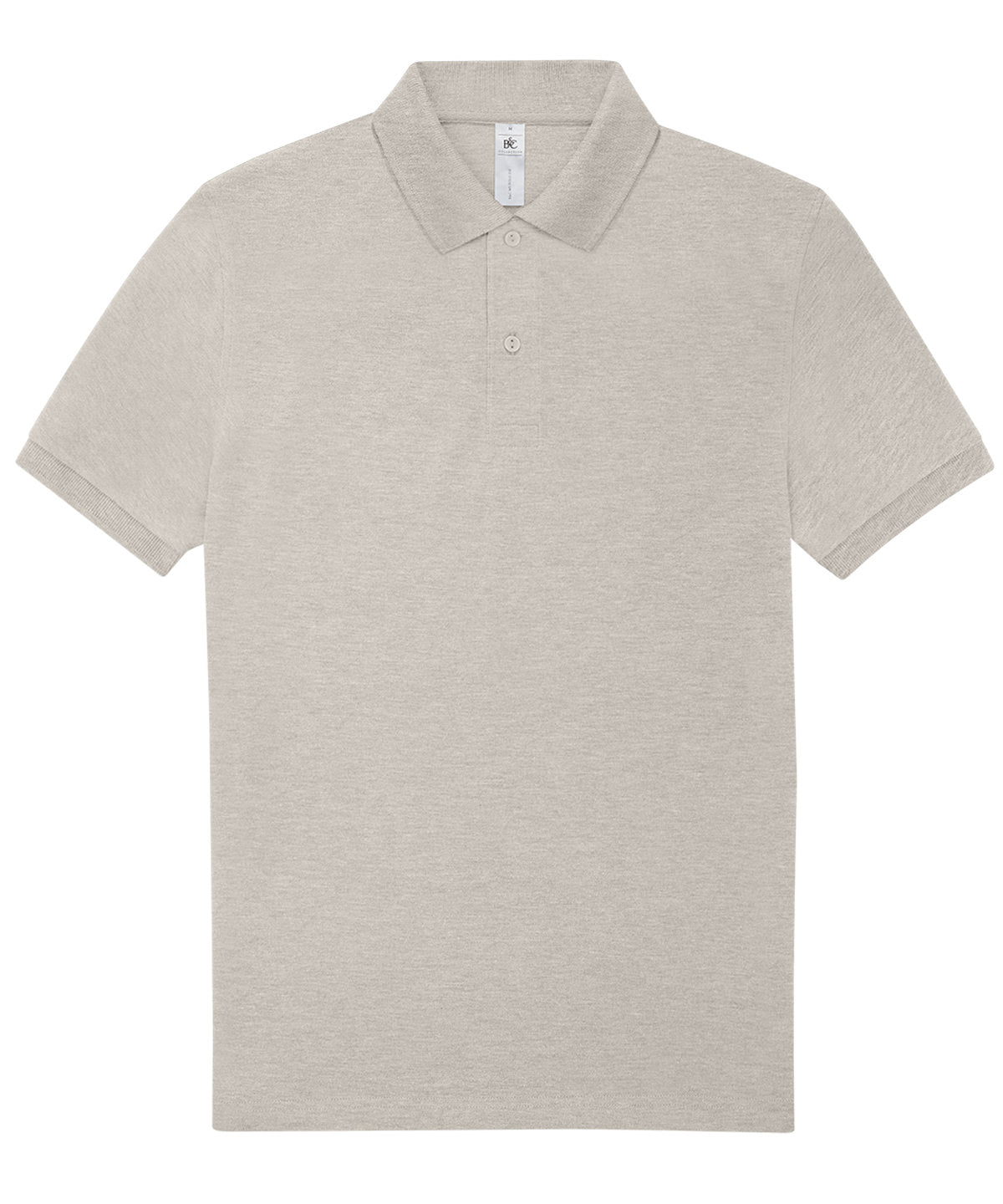 Pólóbolur B&C Collection BA263 – Heather Grey Fog – 3XL