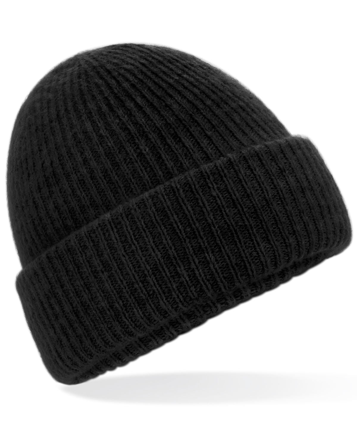 Húfa Beechfield BC386 – Black Marl – One size