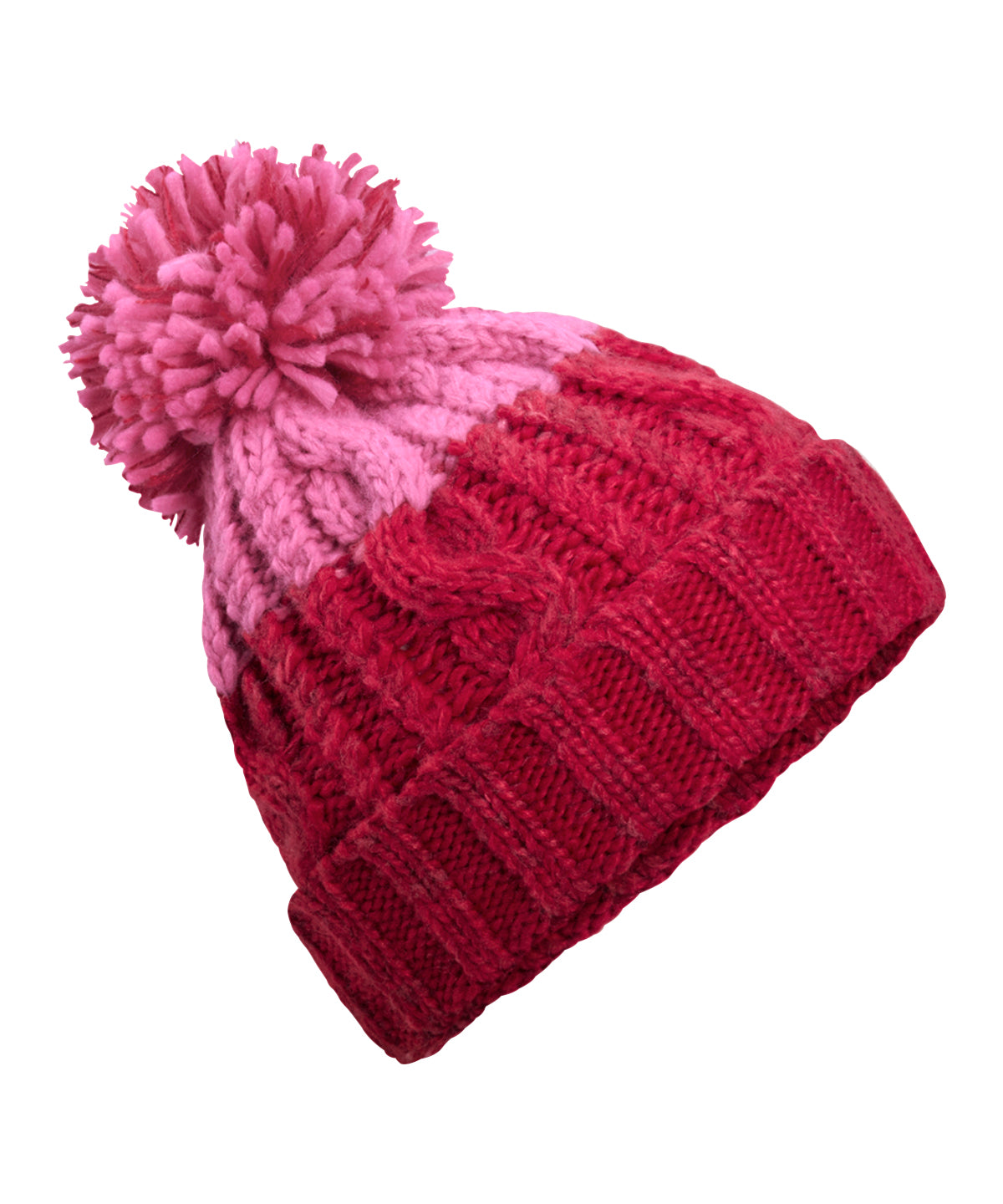 Húfa Beechfield BC437 – Classic Red/True Pink – One size