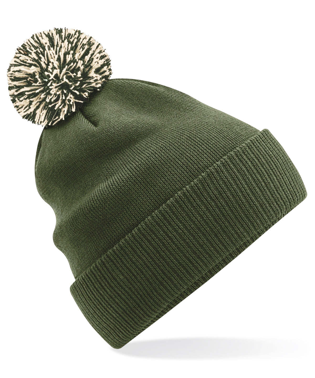Húfa Beechfield BC450 – Olive Green/Oatmeal – One size